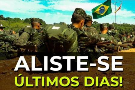 Prazo final para alistamento militar é até o dia 30 de junho