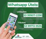 Novo Whatsapp do Setor de Licitação e Tributos