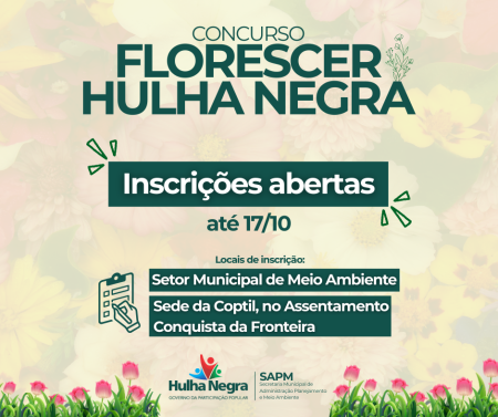 Concurso “Florescer Hulha Negra 2025” – 1ª edição