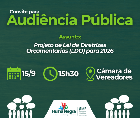 Convite para Audiência Pública