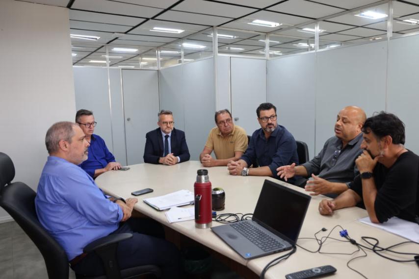 O Vice-Prefeito André Bexiga liderou a comitiva à POA