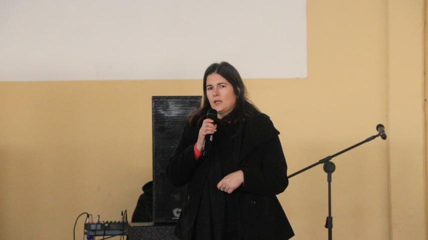 Secretária Lídia durante o 2° Seminário de Educação Fiscal 2026