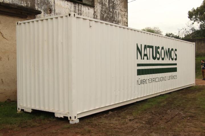 Contêiner da empresa NATUSOMOS